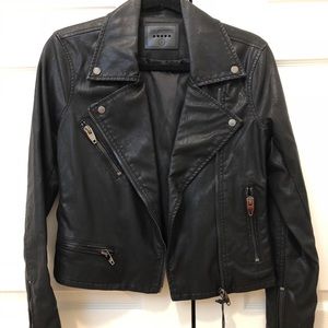 BLANK NYC Leather Moto Jacket